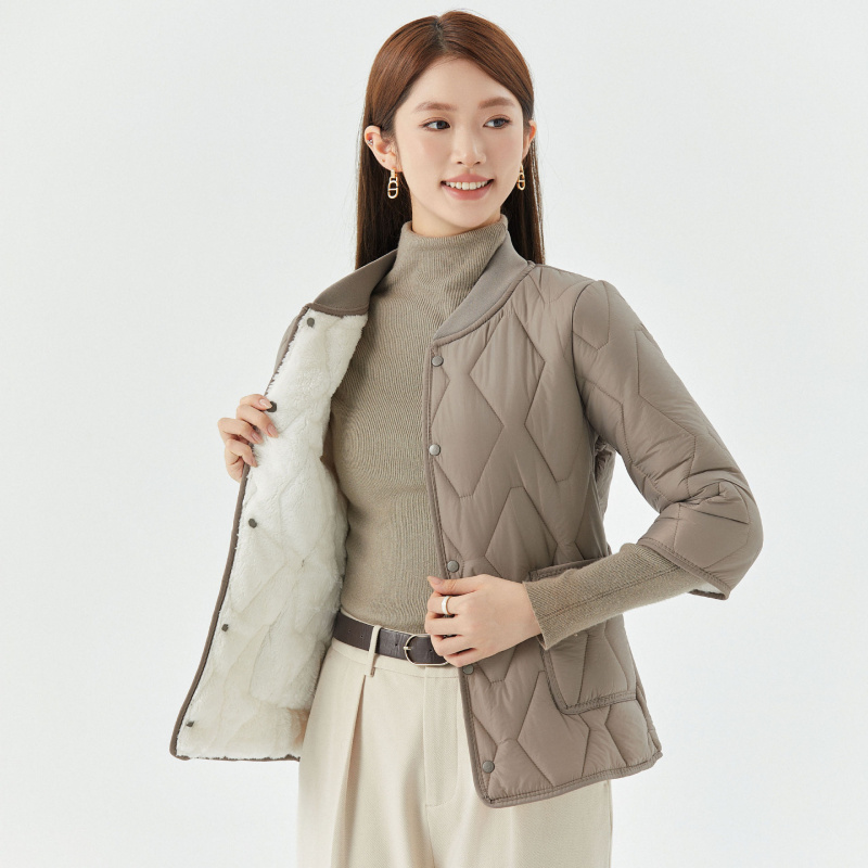 女士保暖七分短袖棉内胆