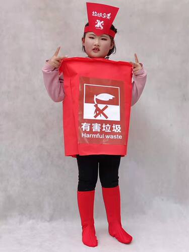 儿童垃圾服装环保手工表演衣服