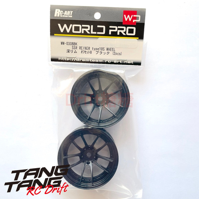 WW-0308BK RC-ART SSR REINER TYPE 10S RC漂移轮毂 黑色 8mm