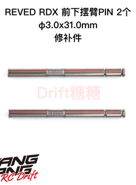 REVED RDX RC漂移车架 φ3.0x31.0mm 前下摆臂PIN 2个 SP-30310E