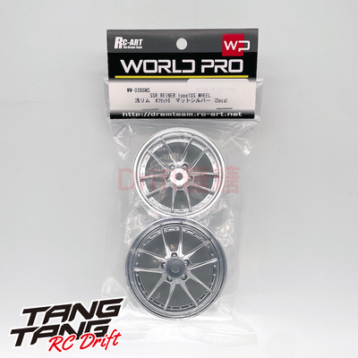 WW-0306MS RC-ART SSR REINER TYPE 10S RC漂移轮毂 消光银色 6mm