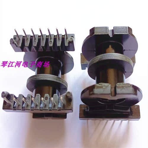 PQ4040磁芯骨架 变压器磁芯骨架双槽卧式7+7针  磁芯骨架BOBBIN