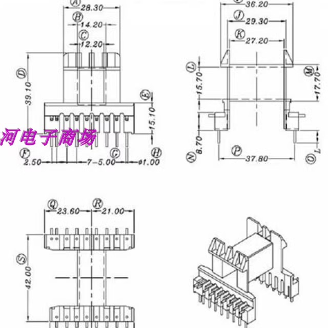 EE42电源变压器磁芯骨架