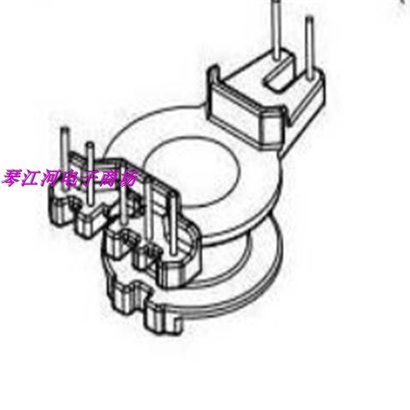 RM8高频变压器磁芯磁芯骨架RM8高频变压器磁芯骨架立式5+2槽宽6.2