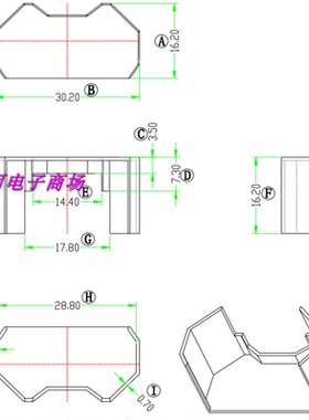 RM10变压器磁芯   骨架 5-0  -1004高频变压器磁芯