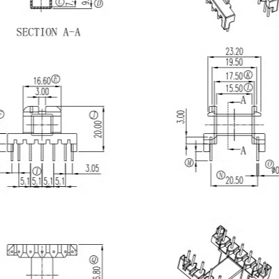 EF25磁芯+骨架7+7脚