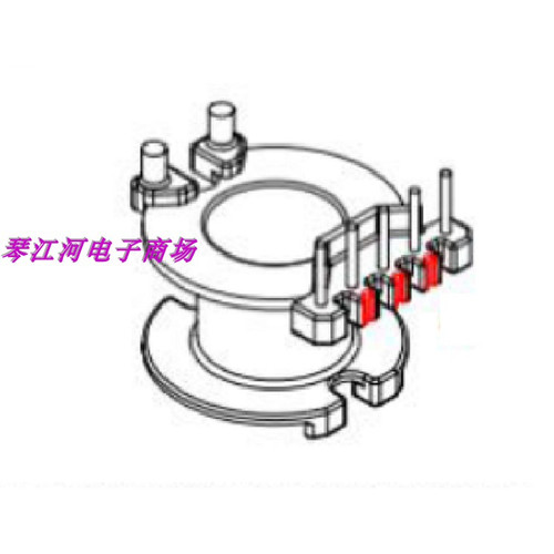 RM10磁芯骨架 变压器磁芯骨架立式5+2针    磁芯骨架BOBBIN