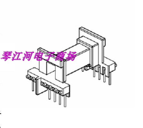 EE16高频变压器磁芯骨架卧式单边