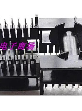 ETD39变压器磁芯骨架卧式8+8针带钢夹