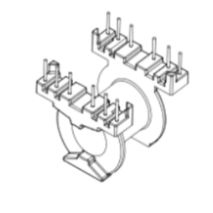 PQ3230电源磁芯骨架PQ3230变压器骨架磁芯卧式6+6