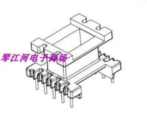 磁芯骨架EE22-13骨架立式5+5针
