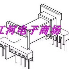 EEL16高频变压器骨架磁芯卧式6+6脚 YT-1640十套一包