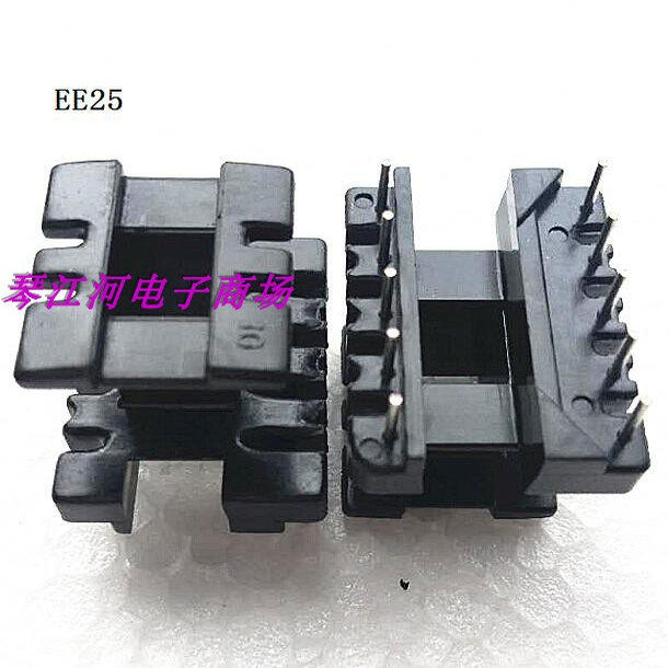 高频变压器EE25磁芯骨架立式单边加宽5+5EE25高导镜面磁芯