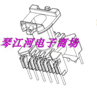 ER20电源磁芯EC020骨架立式6+6