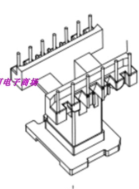 EE27电源变压器磁芯骨架 电木骨架