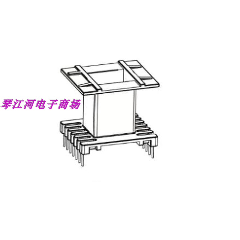 EE55-21变压器骨架磁芯立式7+7针