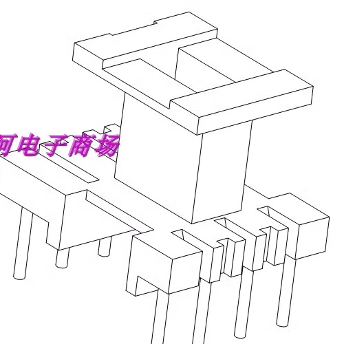 变压器磁芯骨架EE13立式