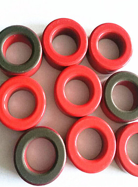 T106-2磁环铁粉芯磁环红灰色射频磁环音响磁环26.9*14.5*11.1mm