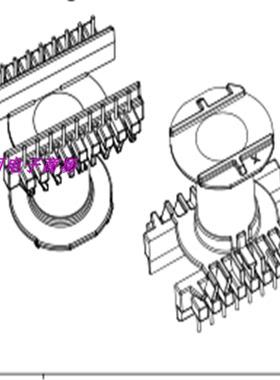 ER49EC49 ER4950骨架高频电源变压器磁芯骨架立式9+9针