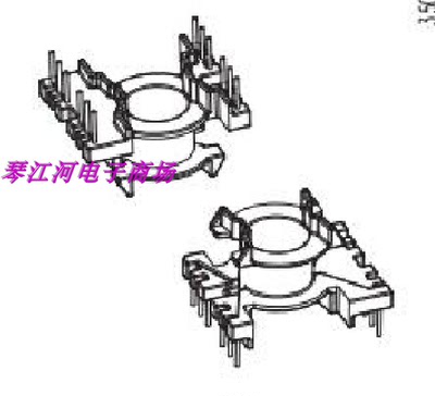 PQ2620高频变压器骨架立式6+6