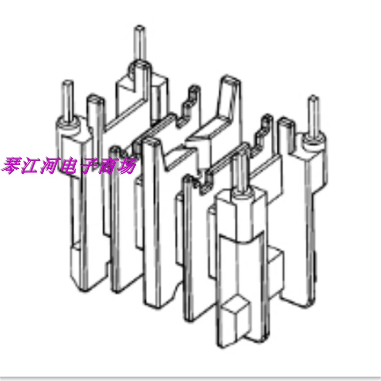 EF20变压器磁芯骨架卧式4槽2+2