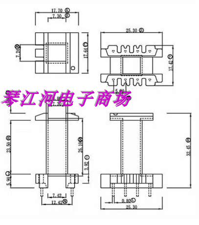 EEL25变压器磁芯骨架EEL25