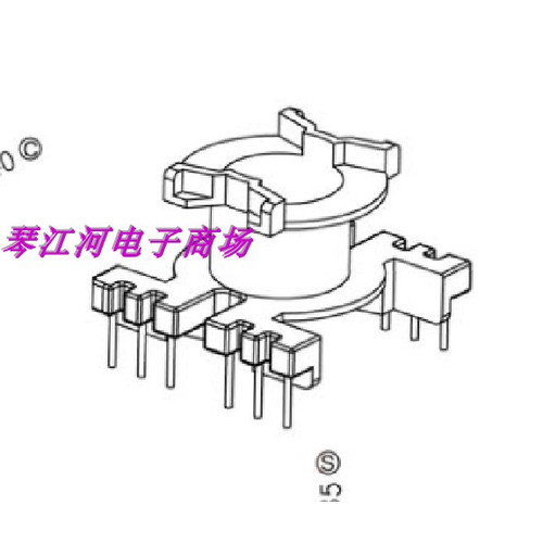 PQ2620磁芯骨架 变压器磁芯骨架立式6+6针  磁芯骨架BOBBIN