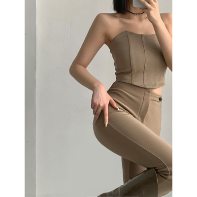 高腰修身气质显瘦骑行裤