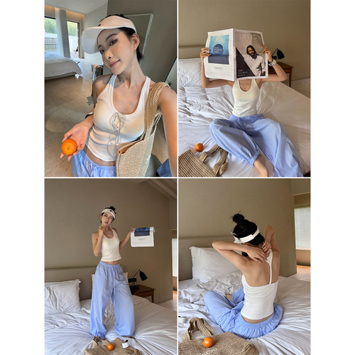 PAPERLLL辛间 百搭基础 U领工字背心吊带女夏带胸垫辣妹显瘦美背