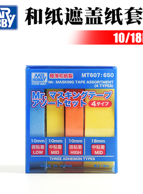 Mr.Hobby/郡士 MT-607 遮盖带切割器 极薄和纸遮盖纸套装 10-18MM