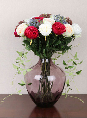 Homix 紫蕊 手工艺术水晶玻璃花器