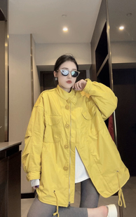 春款时尚新款外套女士韩版休闲宽松百搭中长款防风衣冲锋衣上衣潮