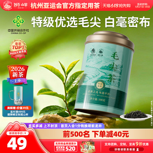狮峰牌明前特级优选毛尖
