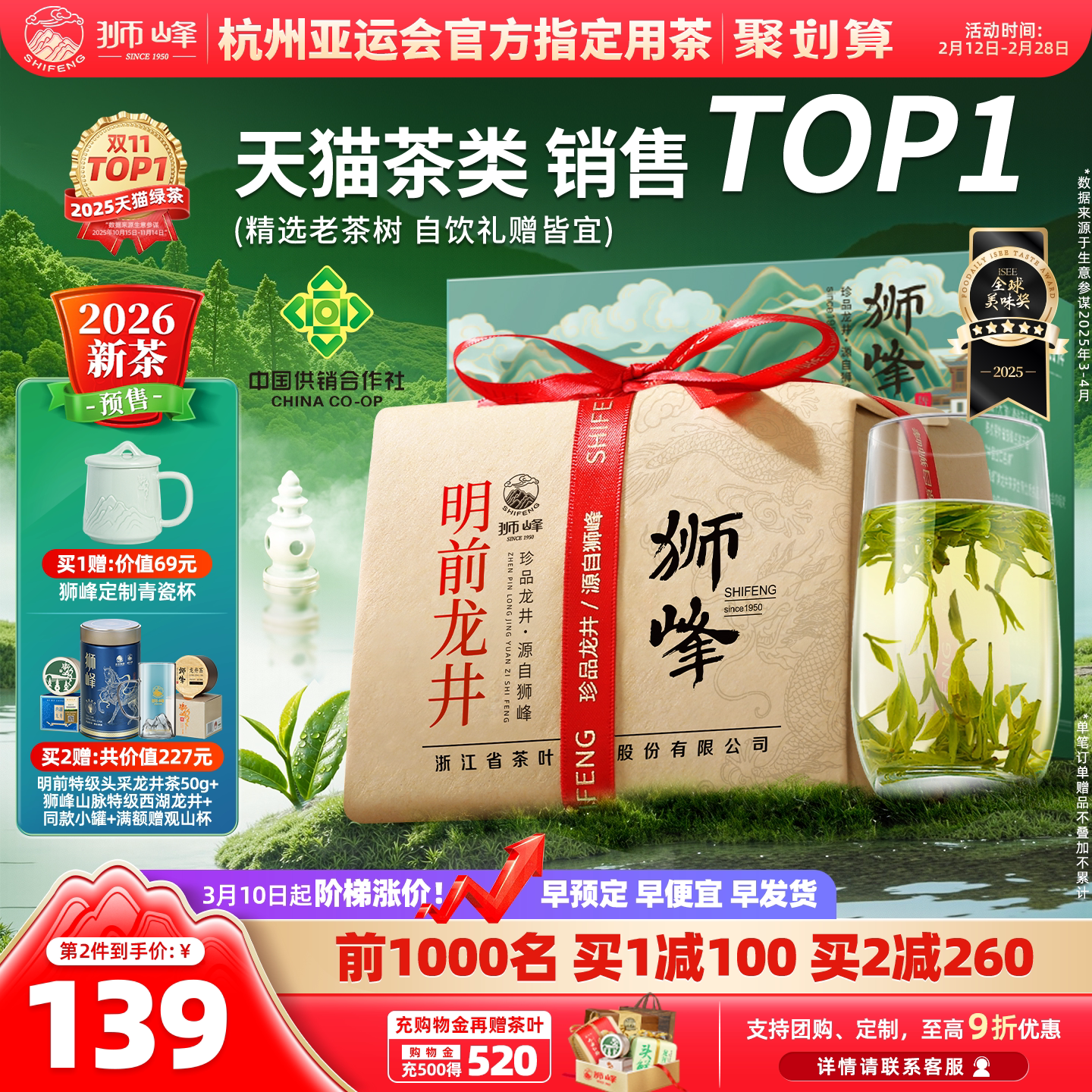 �ۻ��㣺2026�²�Ԥ��ʨ���ƾ�ѡ�ϲ�����ǰ������Ҷ�ؼ����̲�����������538Ԫ��2��(��269Ԫ/��)