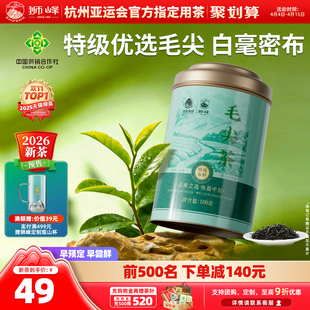 狮峰牌毛尖茶特级2026新茶预售优选春绿茶叶100g官方旗舰店自己喝