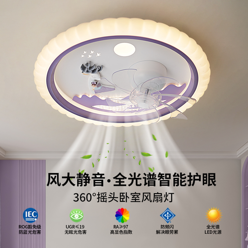 诺威琪儿童卧室风扇灯新品促销