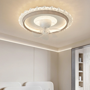 2025新款 全光谱护眼主卧室风扇灯360一体吸顶灯吊扇可摇头房间灯