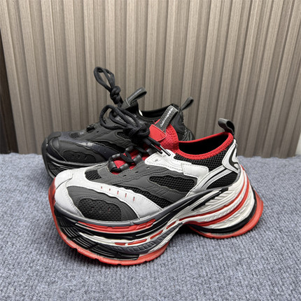 尾货断码处理女鞋厚底增高7cm做旧老爹鞋ins休闲网面拼色运动鞋女