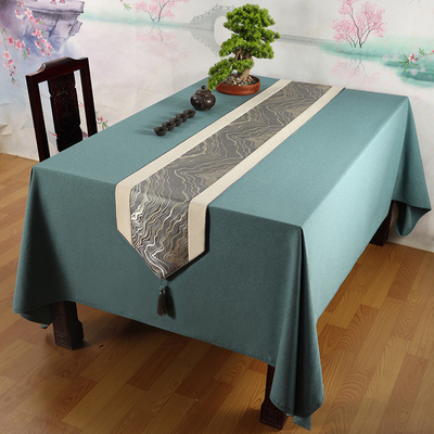 艺必旭新中式防水桌布