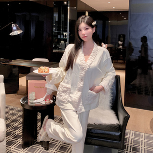 海岛绒睡衣蝶梦珍珠 睡衣女加绒冬季2025新款秋冬款加厚家居服