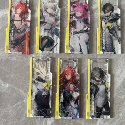 明日方舟终末地白名单通行证亚克力小红书周边三层工艺diy魔改