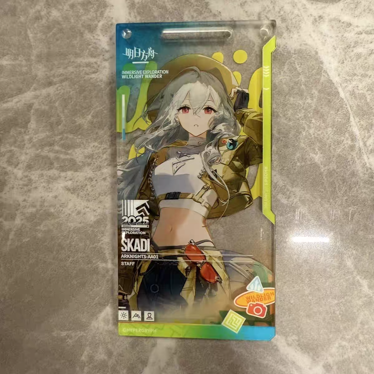 明日方舟野趣时光代餐自印三层工艺镭射通行证斯卡蒂阿米娅博士