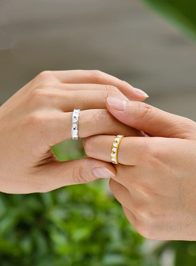 复古纯银度母莲花戒指男女小众