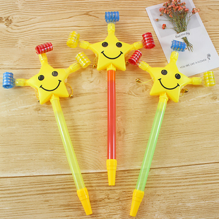 儿童大号五角星吹龙带手摇鼓彩色吹吹卷玩具男孩地摊学校礼品礼物