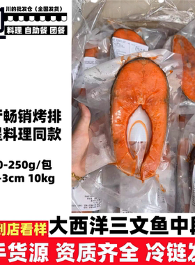 三文鱼段大西洋银鲑鱼全中段日式料理食材高端食材寿司刺身鱼批发