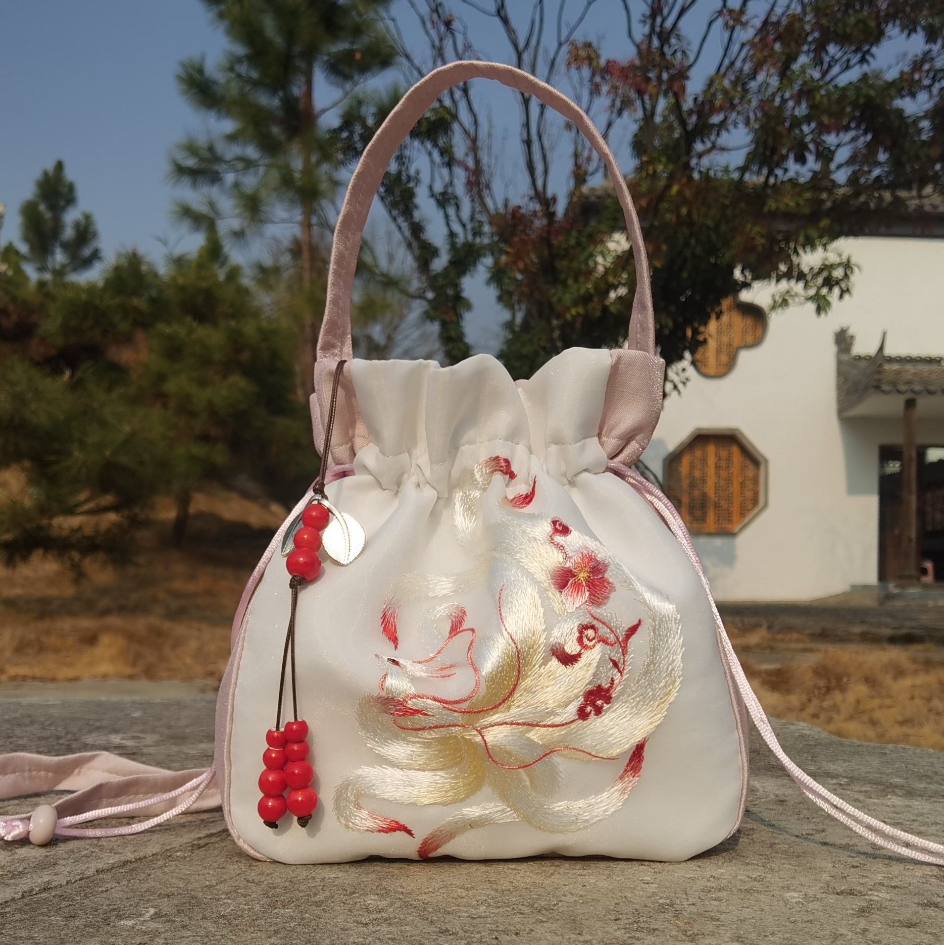 苏绣包古风包手提+斜挎大容量