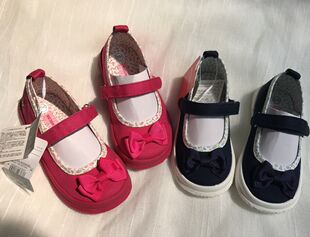 miki现货日单新款女童浅口公主鞋小童机能鞋帆布鞋硫化鞋软底
