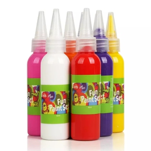 60ML儿童绘画水彩颜料 无毒可水洗宝宝画画涂鸦幼儿园 手指画套装