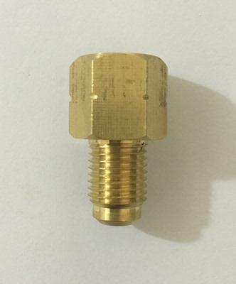 R1234YF制冷钢瓶转换接头空调配件加氟工具内1/2ACME-LH 左旋