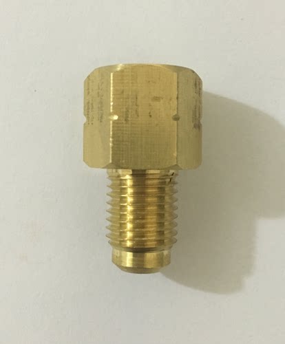 R1234YF制冷钢瓶转换接头空调配件加氟工具内1/2ACME-LH 左旋